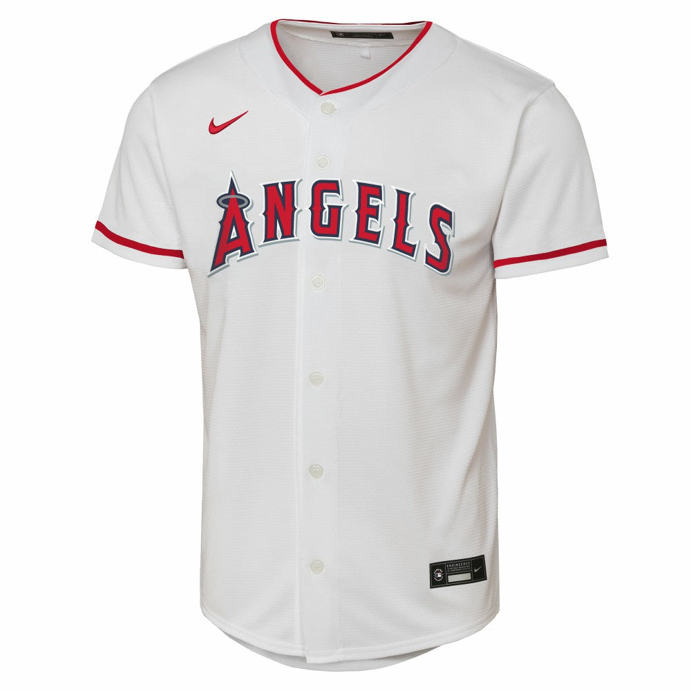 Mike Trout Los Angeles Angels Nike Youth Home Replica Player Jersey - White Jerseys