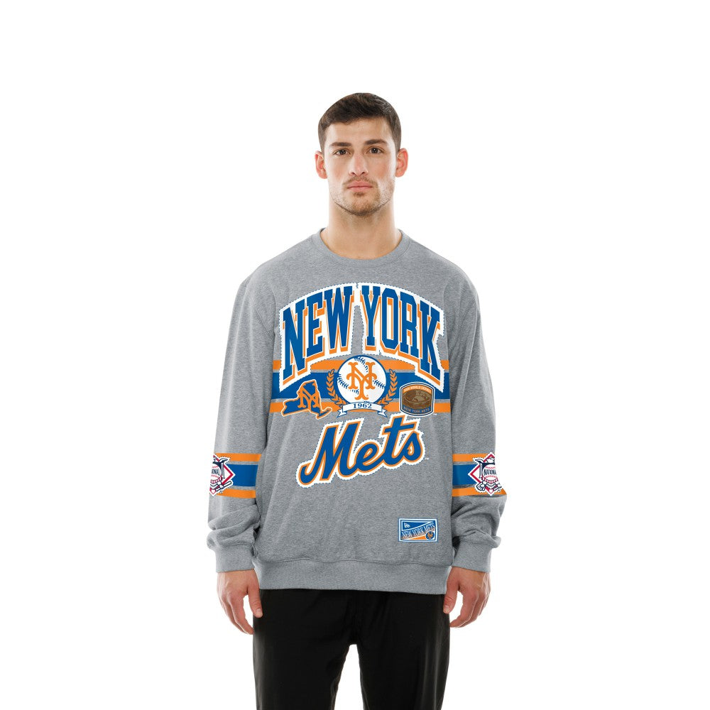 New York Mets New Era Sport Classics Sweatshirt - Gray Sweatshirts