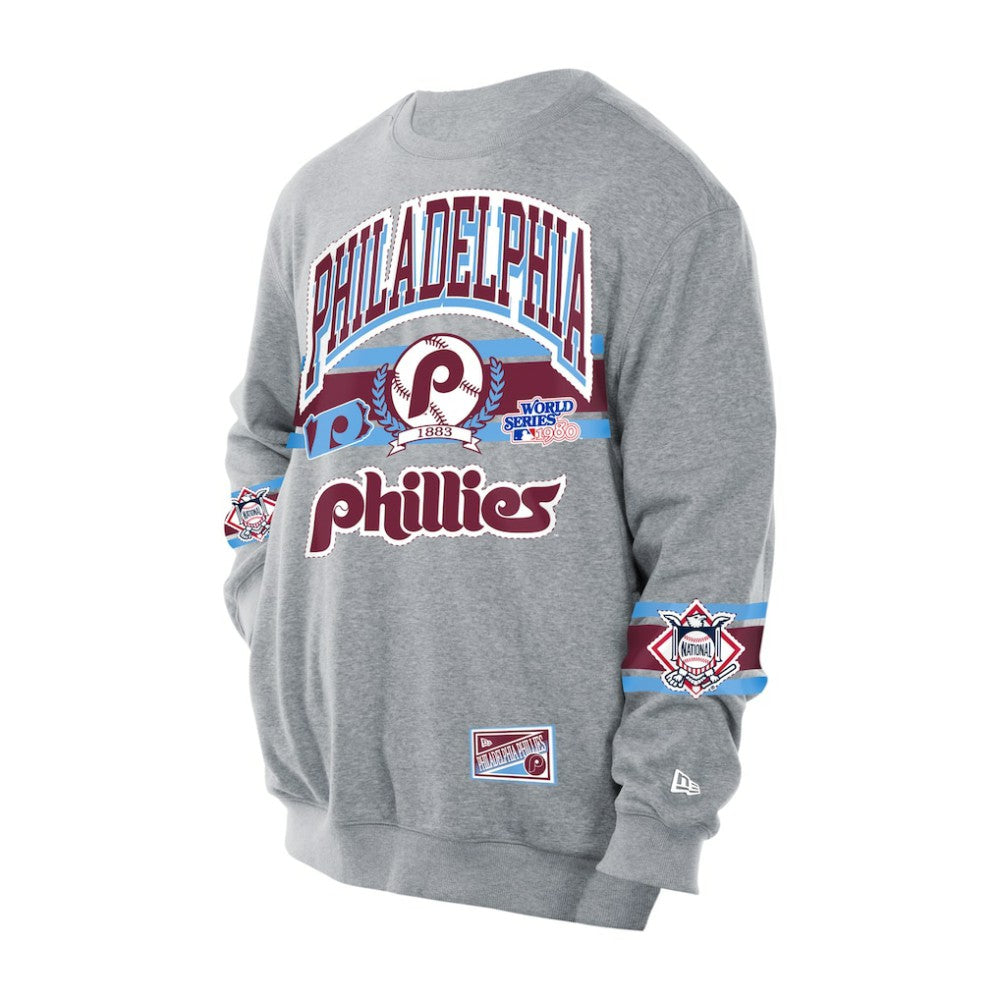 Philadelphia Phillies New Era Sport Classics Sweatshirt - Gray Sweatshirts