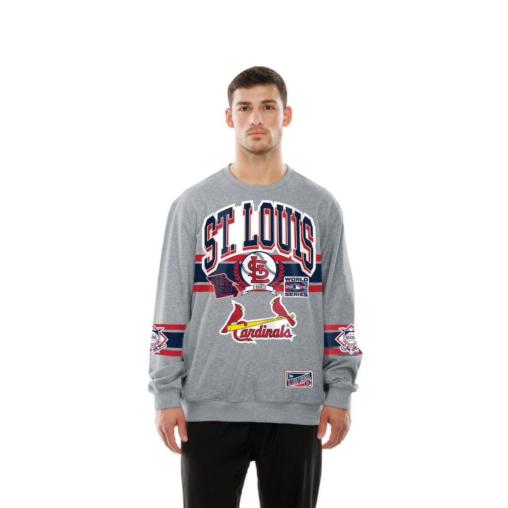 St. Louis Cardinals New Era Sport Classics Sweatshirt - Gray Sweatshirts