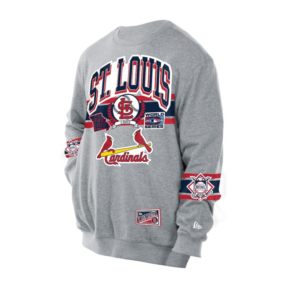 St. Louis Cardinals New Era Sport Classics Sweatshirt - Gray Sweatshirts