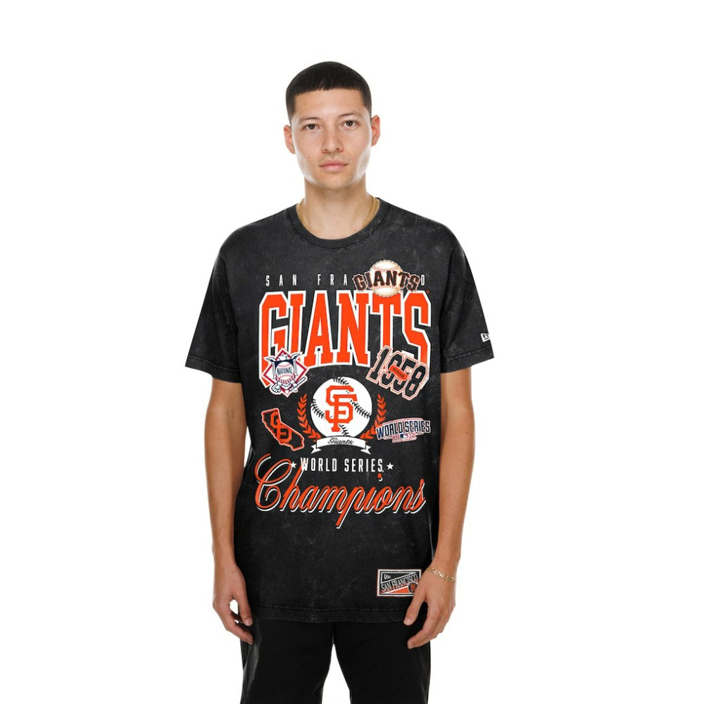 San Francisco Giants New Era Mineral Wash T-Shirt - Black T-shirts