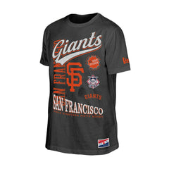 San Francisco Giants New Era  Oversized Throwback Distressed T-Shirt - Black T-shirts