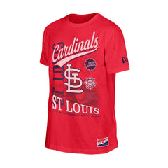 St. Louis Cardinals New Era  Oversized Throwback Distressed T-Shirt - Red T-shirts