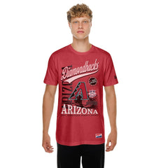 Arizona Diamondbacks New Era  Oversized Throwback Distressed T-Shirt - Red T-shirts