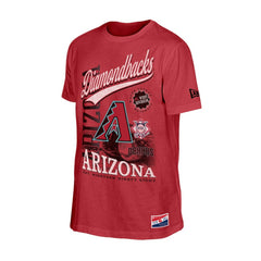 Arizona Diamondbacks New Era  Oversized Throwback Distressed T-Shirt - Red T-shirts