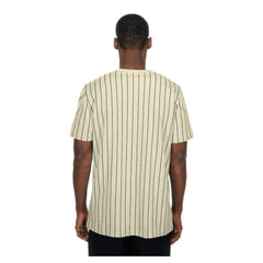 San Diego Padres New Era Throwback Meshback Pinstripe T-Shirt - Cream T-shirts