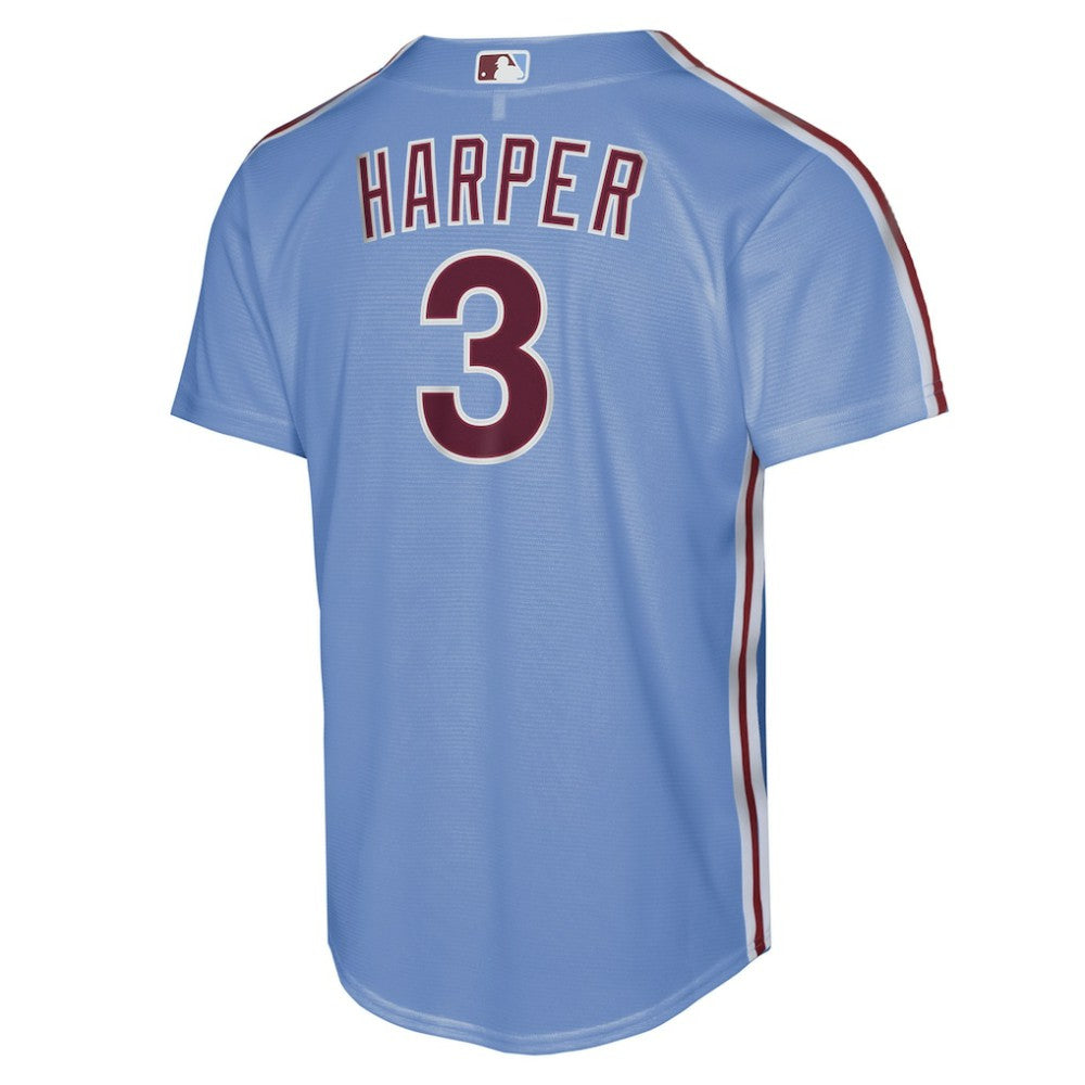 Bryce Harper Philadelphia Phillies Nike Youth Alternate Replica Jersey - Light Blue Jerseys