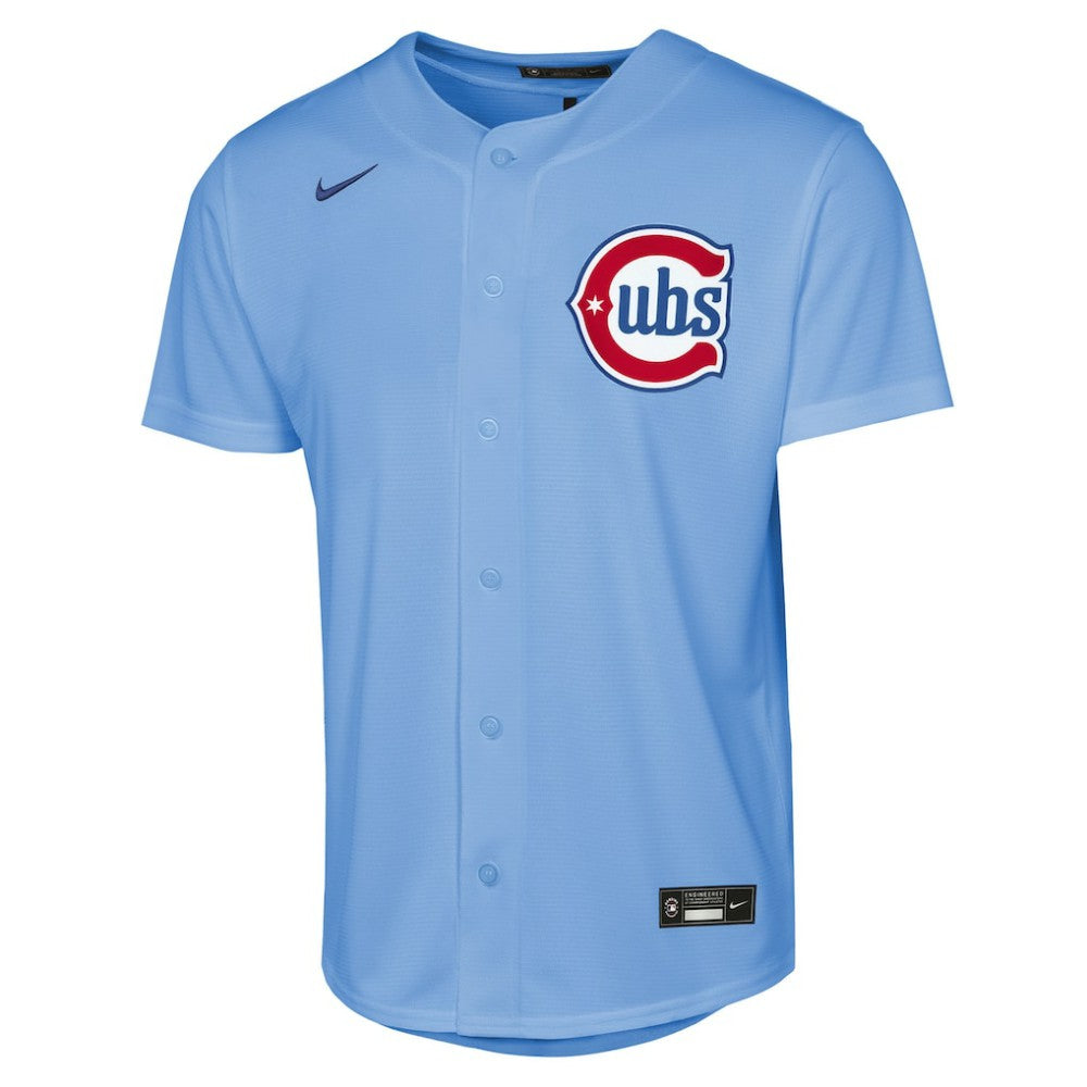 Pete Crow-Armstrong Chicago Cubs Nike Youth Alternate 2 Replica Jersey - Light Blue Jerseys