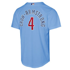 Pete Crow-Armstrong Chicago Cubs Nike Youth Alternate 2 Replica Jersey - Light Blue Jerseys