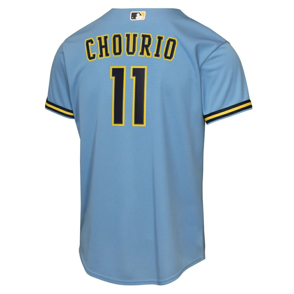 Jackson Chourio Milwaukee Brewers Nike Youth Road Replica Jersey - Light Blue Jerseys