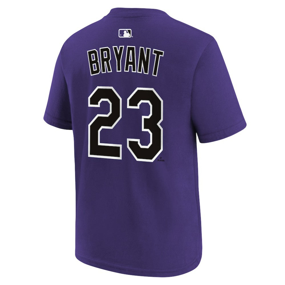 Kris Bryant Colorado Rockies Nike Youth Name & Number T-Shirt - Purple T-shirts