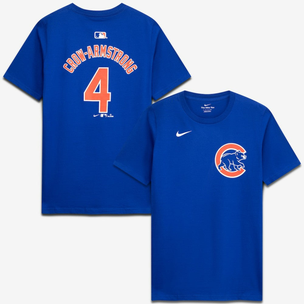 Pete Crow-Armstrong Chicago Cubs Nike Youth Name & Number T-Shirt - Royal T-shirts