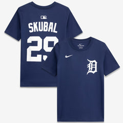 Tarik Skubal Detroit Tigers Nike Youth Name & Number T-Shirt - Navy T-shirts