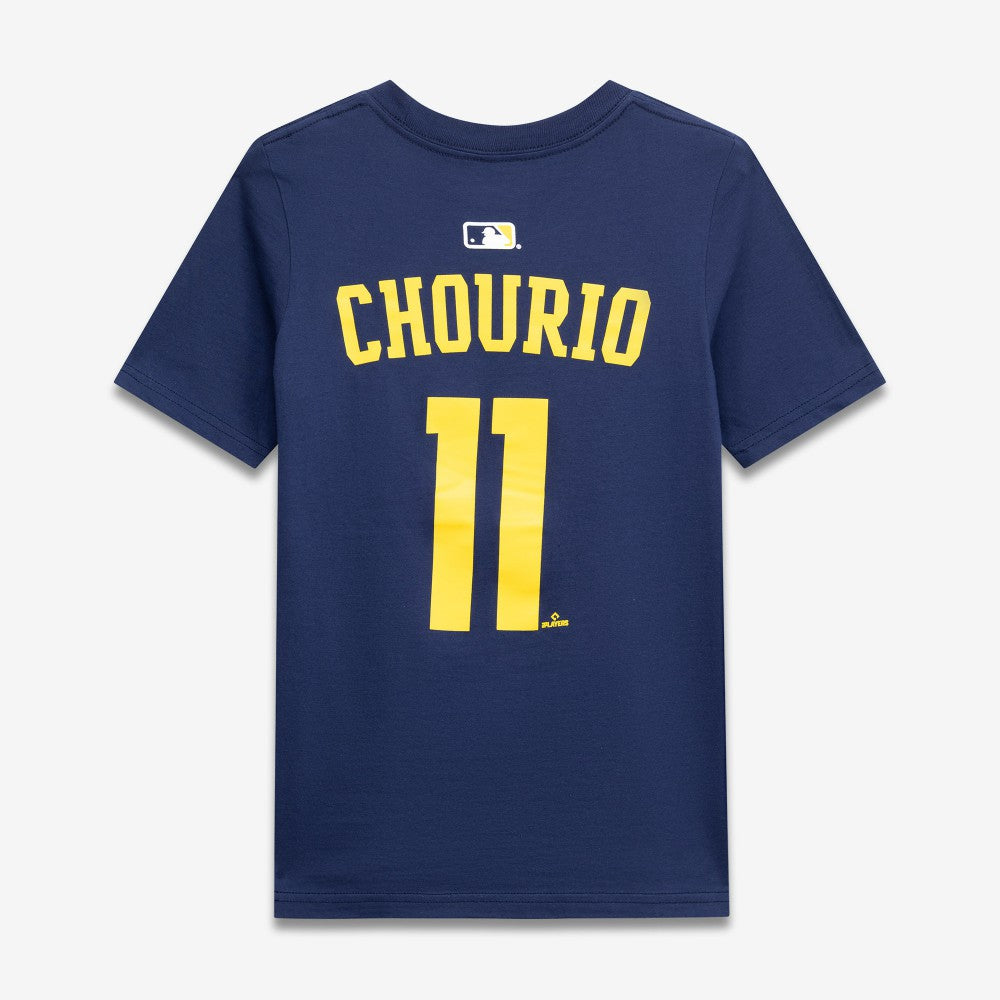 Jackson Chourio Milwaukee Brewers Nike Youth Name & Number T-Shirt - Navy T-shirts