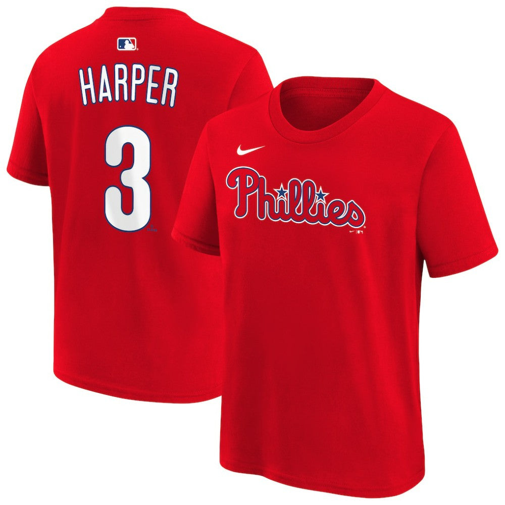 Bryce Harper Philadelphia Phillies Nike Youth Name & Number T-Shirt - Red T-shirts