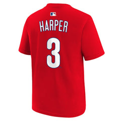 Bryce Harper Philadelphia Phillies Nike Youth Name & Number T-Shirt - Red T-shirts