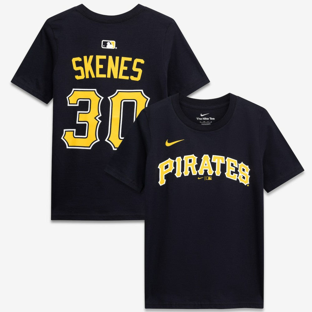 Paul Skenes Pittsburgh Pirates Nike Youth Name & Number T-Shirt - Black T-shirts