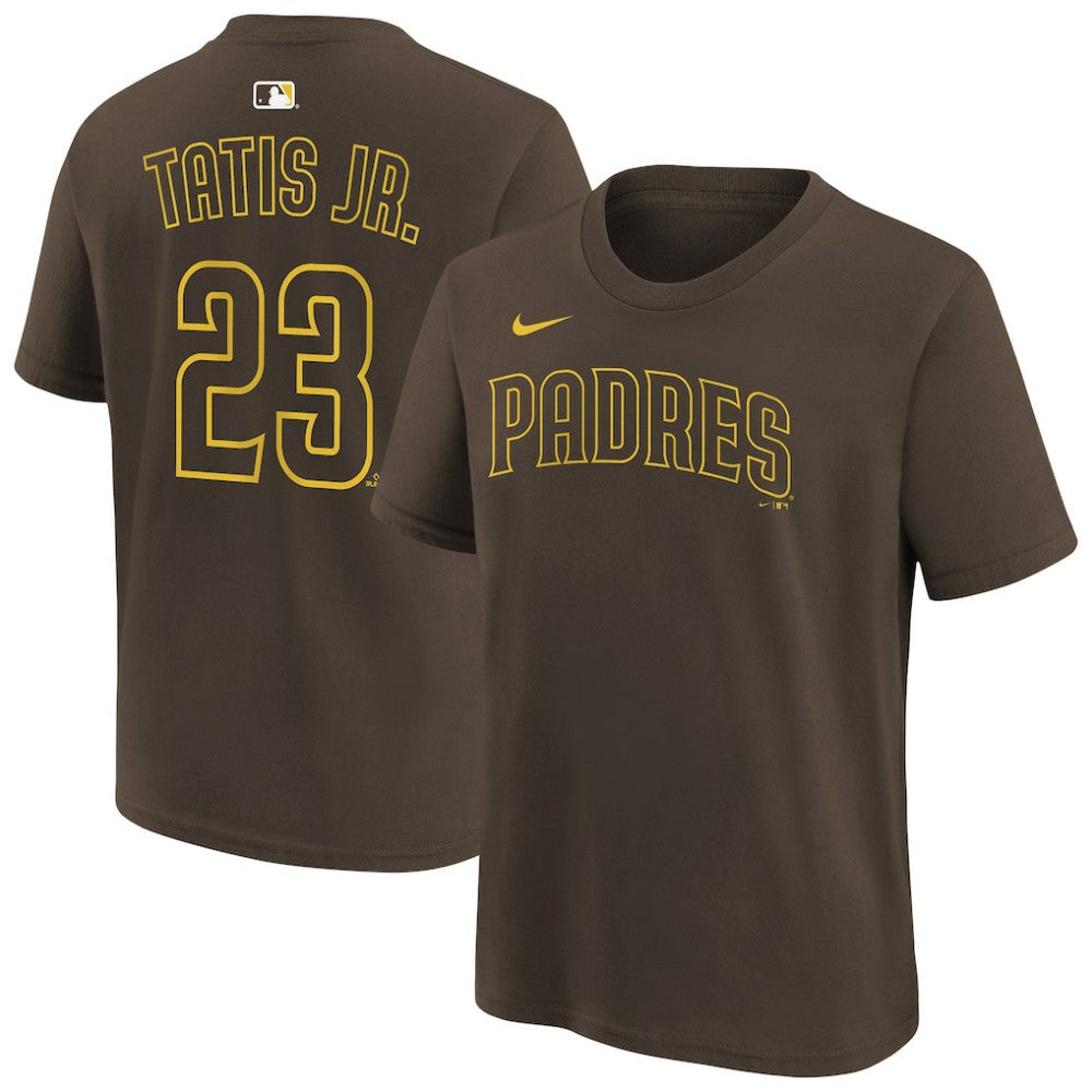 Fernando Tatis Jr. San Diego Padres Nike Youth Name & Number T-Shirt - Brown T-shirts