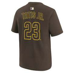 Fernando Tatis Jr. San Diego Padres Nike Youth Name & Number T-Shirt - Brown T-shirts