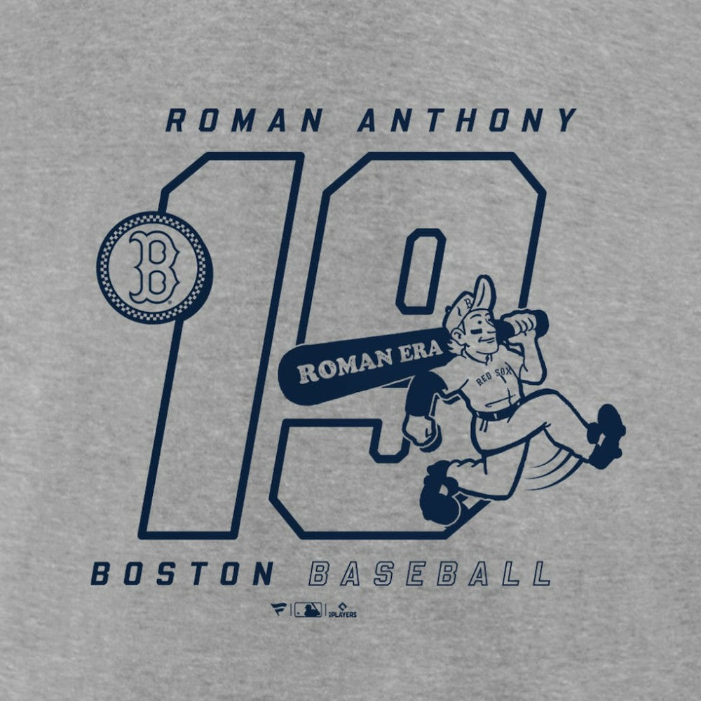 Roman Anthony Boston Red Sox Graphic Player T-Shirt - Heather Gray T-shirts