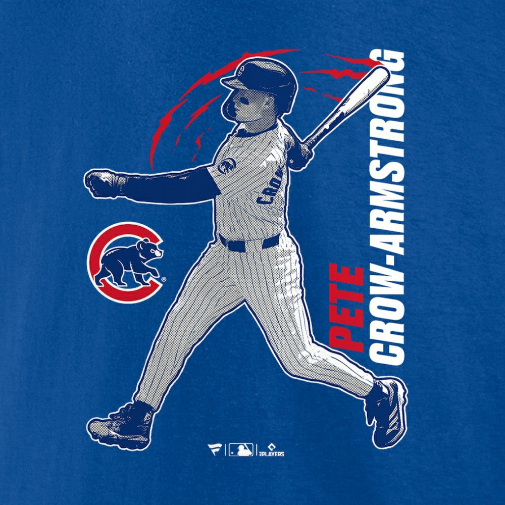 Pete Crow-Armstrong Chicago Cubs Graphic Player T-Shirt - Royal T-shirts