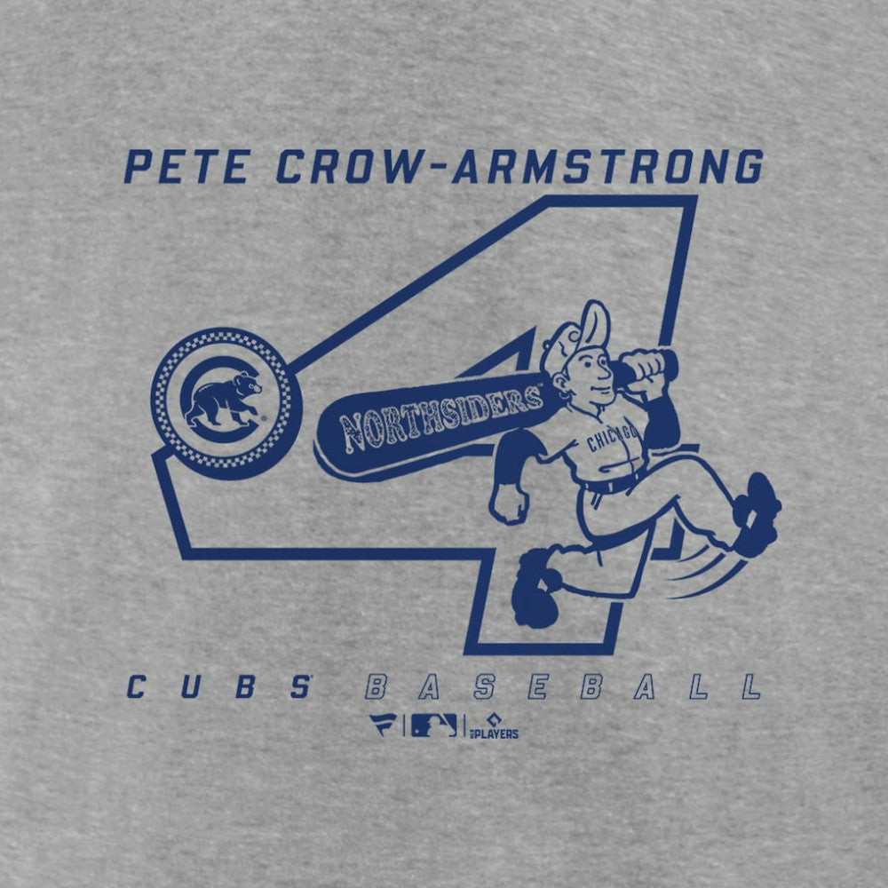 Pete Crow-Armstrong Chicago Cubs Graphic Player T-Shirt - Heather Gray T-shirts