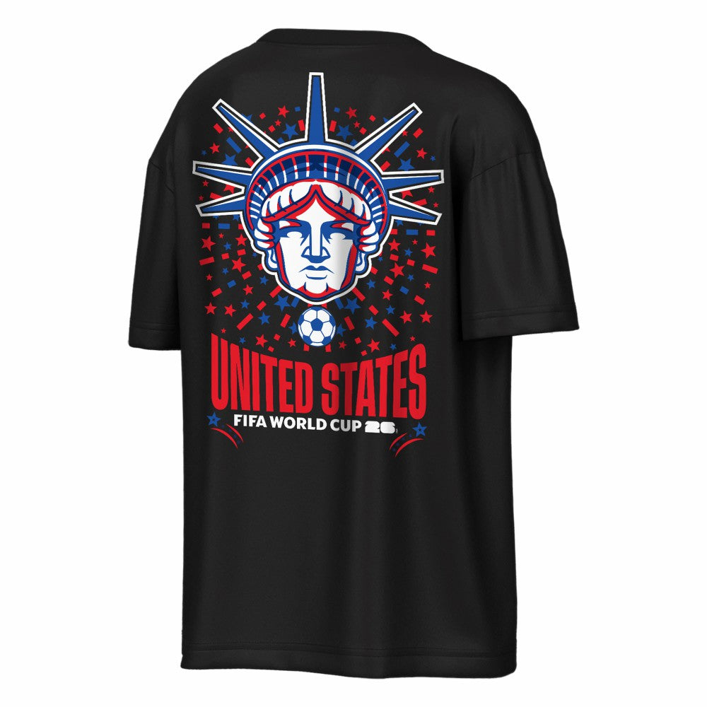USMNT Outerstuff FIFA World Cup 2026 Rally Oversized 2-Hit T-Shirt Black sale