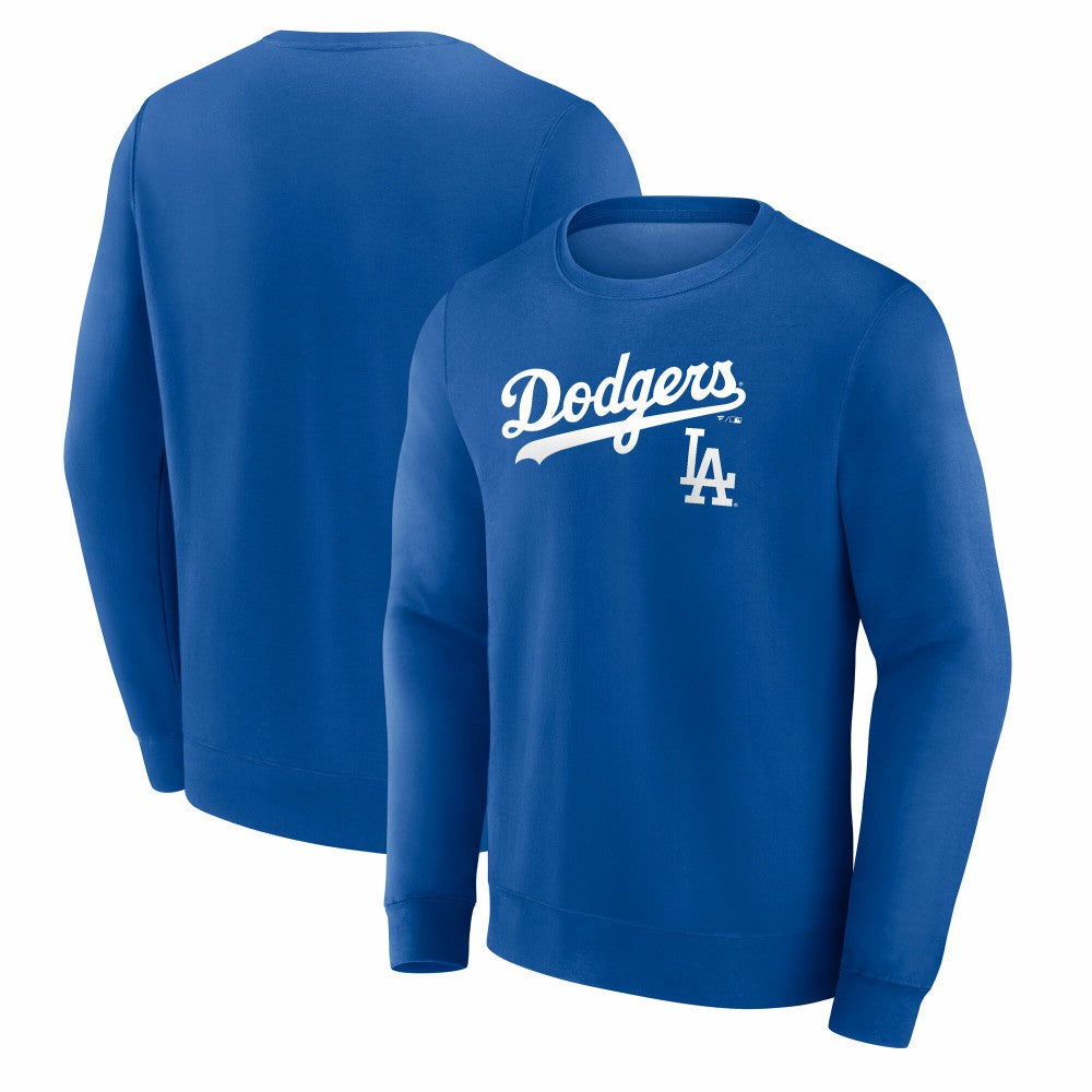 Los Angeles Dodgers Team Lockup Sweatshirt - Royal Sweatshirts