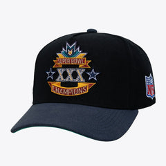 Dallas Cowboys Super Bowl XXX Champions Lux Pro Snapback Black
