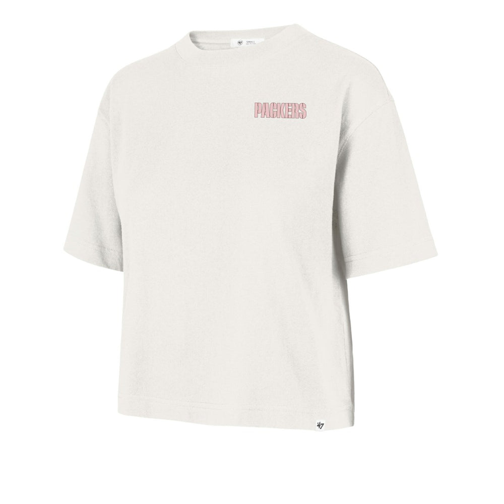 Green Bay Packers '47 Women's Love Letter Reed City T-Shirt Cream
