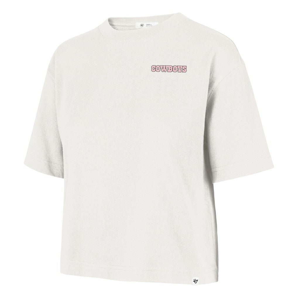 Dallas Cowboys '47 Women's Love Letter Reed City T-Shirt Cream
