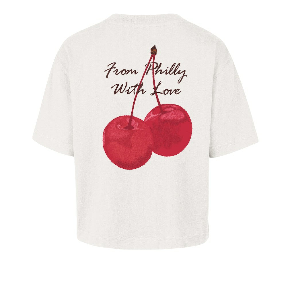 Philadelphia Eagles '47 Women's Love Letter Reed City T-Shirt Cream