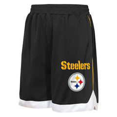 Pittsburgh Steelers Outerstuff Youth All Star Mesh Shorts Black