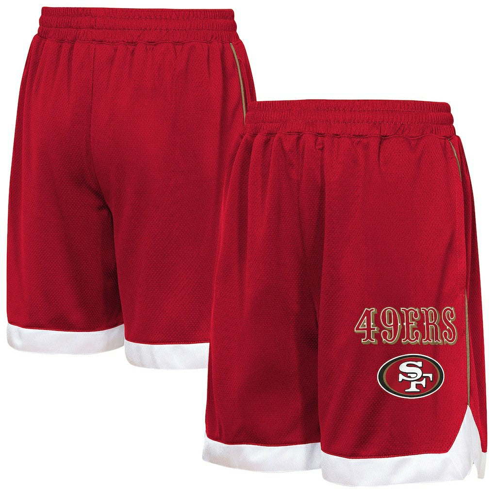 San Francisco 49ers Outerstuff Youth All Star Mesh Shorts Scarlet