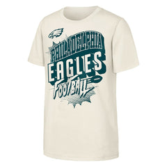 Philadelphia Eagles Outerstuff Youth Action Comic T-Shirt Natural