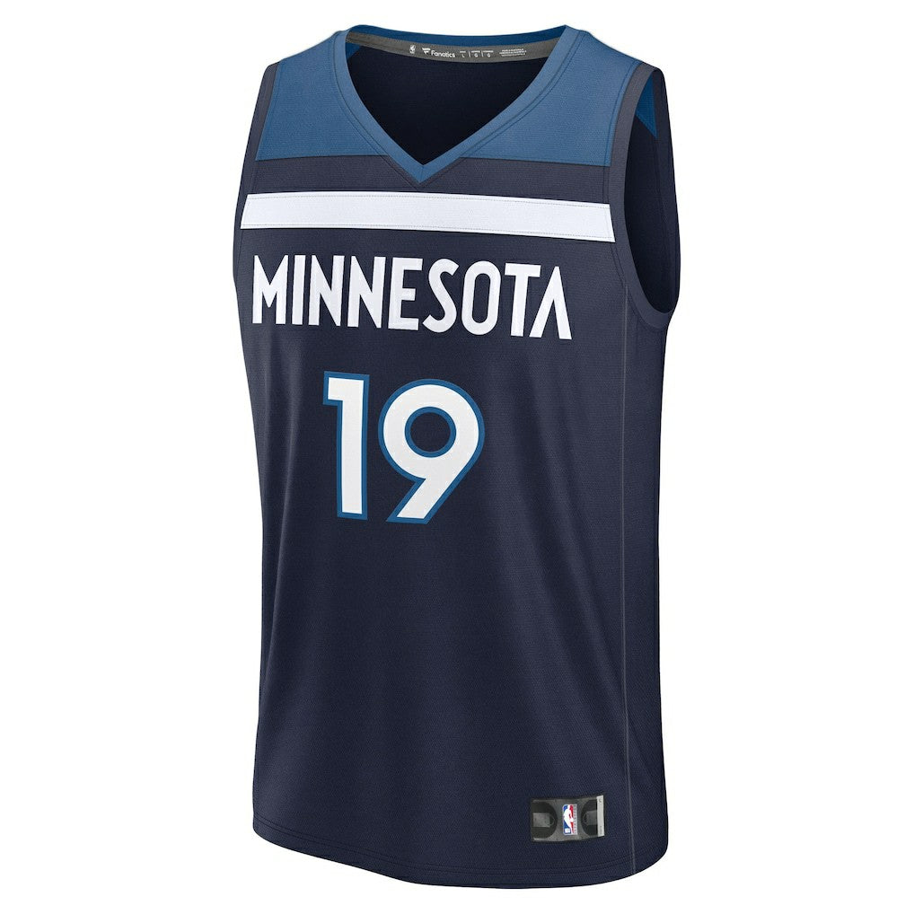 Joan Beringer Minnesota Timberwolves 2025 NBA Draft First Round Pick Fast Break Replica Jersey Icon Edition Navy