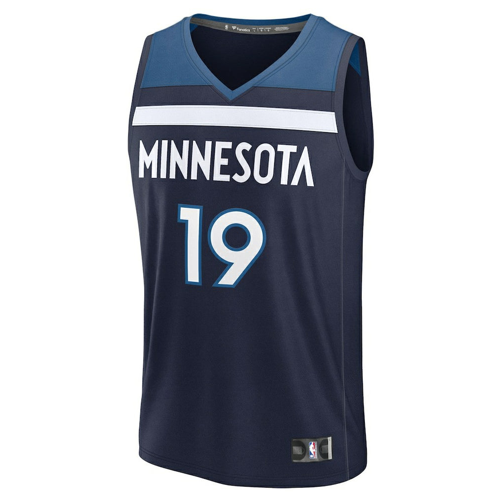 Joan Beringer Minnesota Timberwolves 2025 NBA Draft First Round Pick Fast Break Replica Jersey Icon Edition Navy