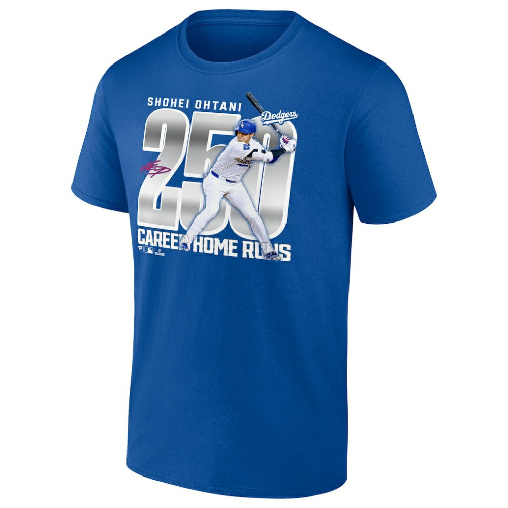 Shohei Ohtani Los Angeles Dodgers 250 Home Runs T-Shirt - Royal T-shirts