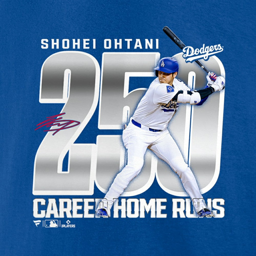 Shohei Ohtani Los Angeles Dodgers 250 Home Runs T-Shirt - Royal T-shirts