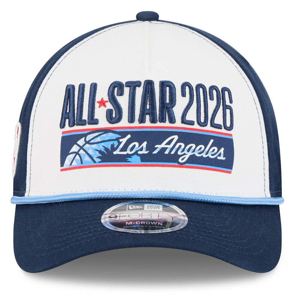 2026 NBA All-Star Game A-Frame 9FORTY Adjustable Hat White/Navy