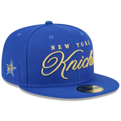 New York Knicks 2026 NBA All-Star Game Script 59FIFTY Fitted Hat Blue
