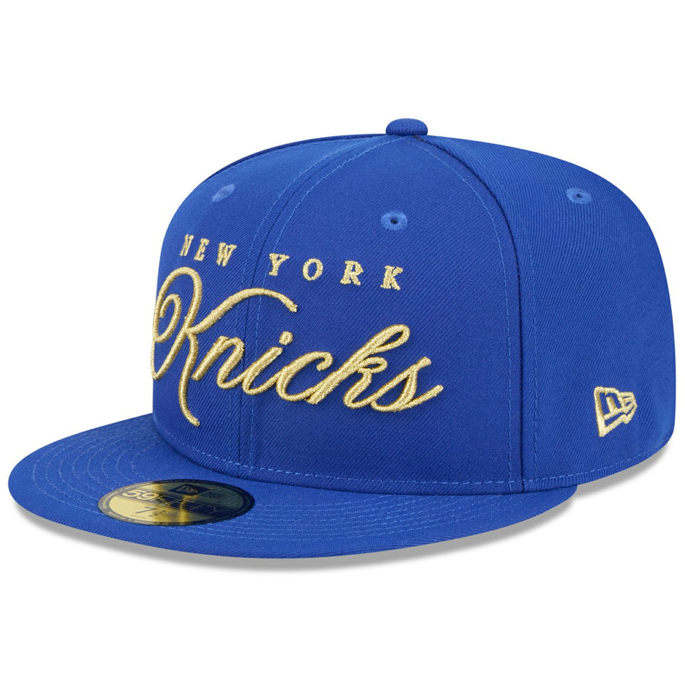 New York Knicks 2026 NBA All-Star Game Script 59FIFTY Fitted Hat Blue
