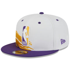 Los Angeles Lakers 2026 NBA All-Star Game Brushstroke 9FIFTY Snapback Hat White/Purple