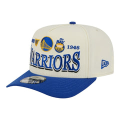 Golden State Warriors Stretched 2-Tone A-Frame 9FIFTY Adjustable Hat Cream/Royal