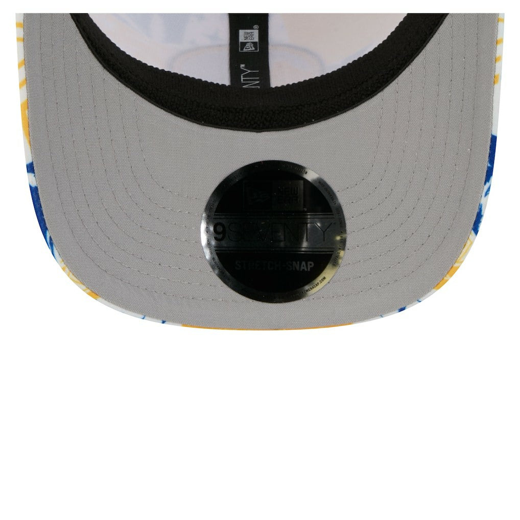 Golden State Warriors Fan Pack Tropical Pattern 9SEVENTY Adjustable Hat White