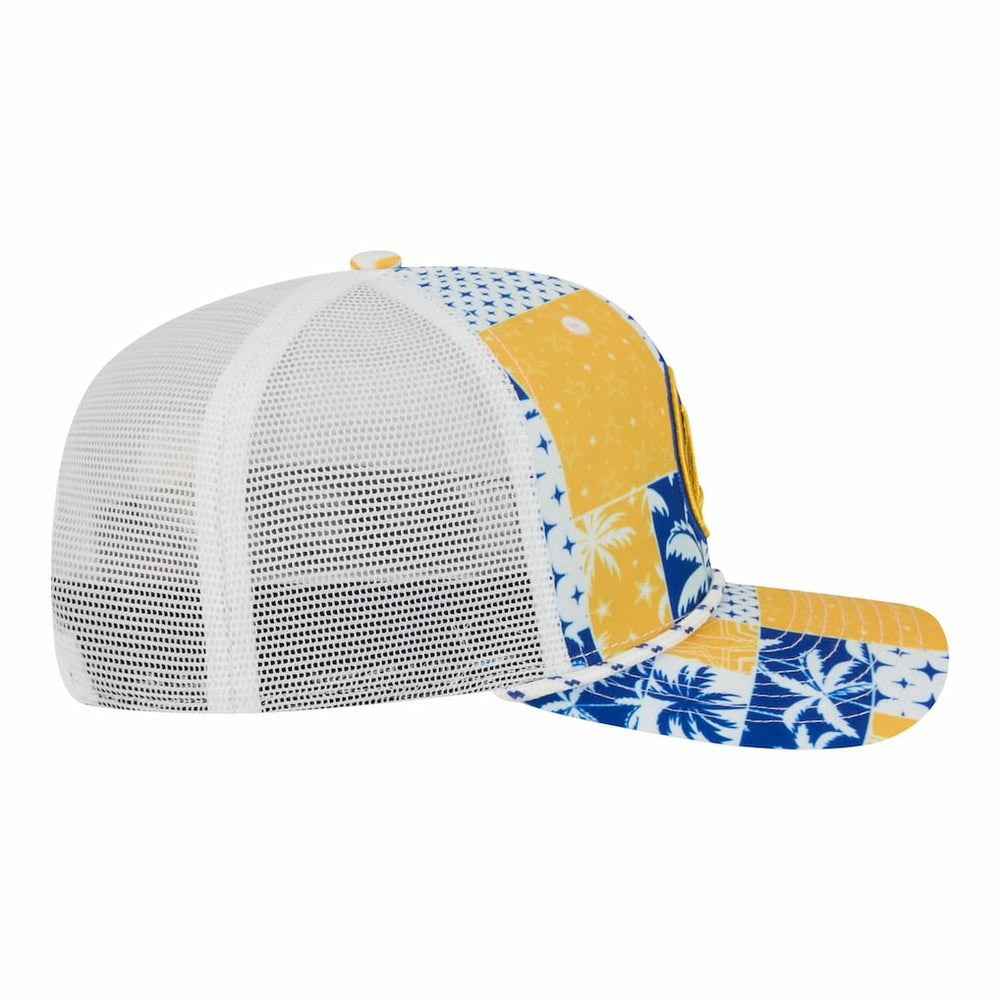 Golden State Warriors Fan Pack Tropical Pattern 9SEVENTY Adjustable Hat White