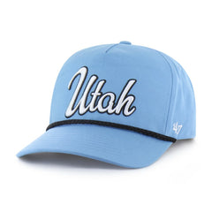 NHL Utah Mammoth '47 Overhand Logo Side Patch Adjustable Hitch Hat - Light Blue