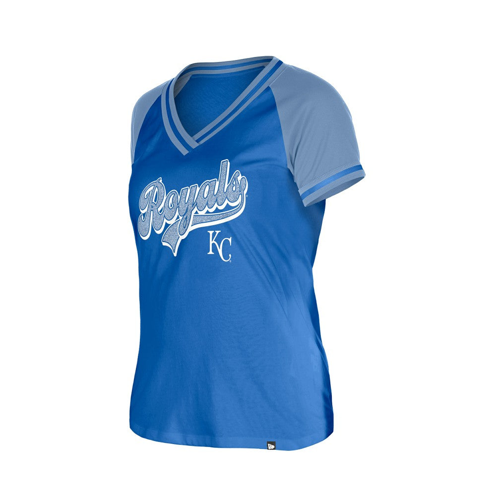Kansas City Royals New Era Women's Gameday V-Neck T-Shirt - Royal T-shirts