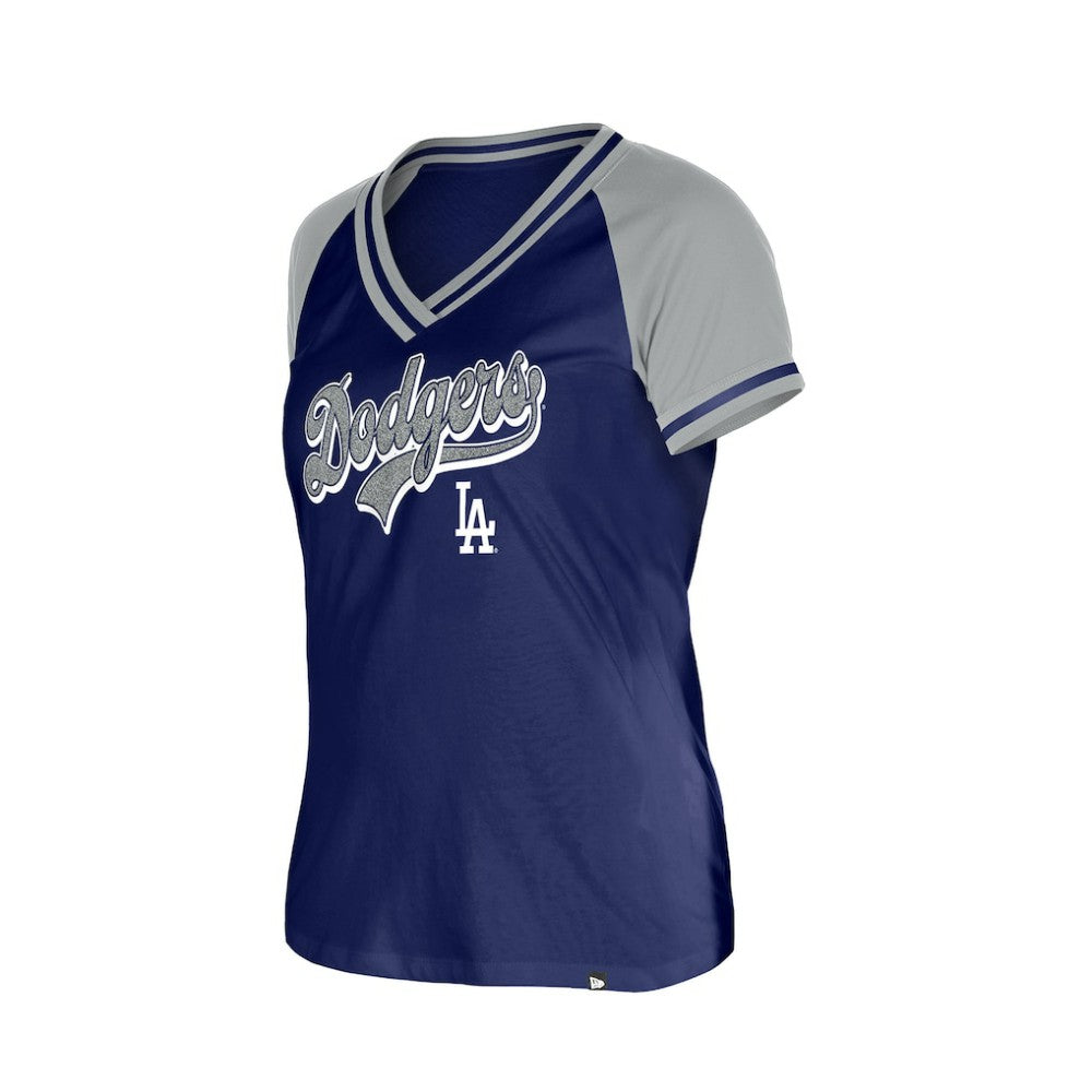 Los Angeles Dodgers New Era Women's Gameday V-Neck T-Shirt - Royal T-shirts